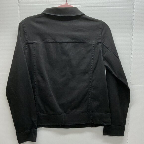 XS Denim Jacket Black Women With Control PTP:18.50" - Picture 7 of 11